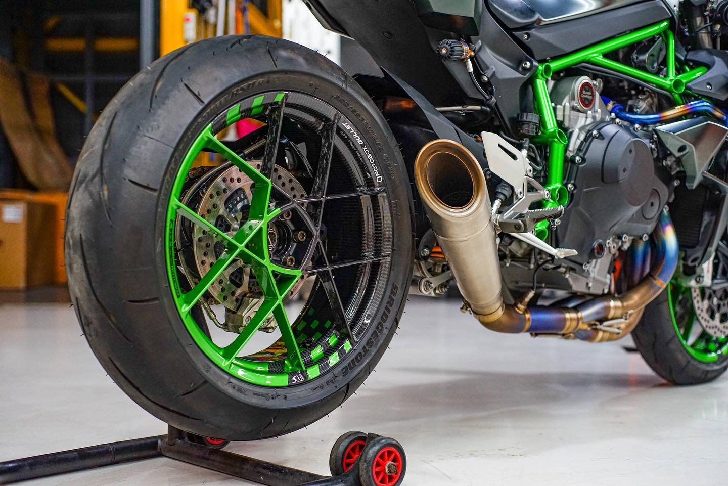 2015 - 2024 Kawasaki Ninja H2 & H2R Vandemon Brushed Titanium Exhaust