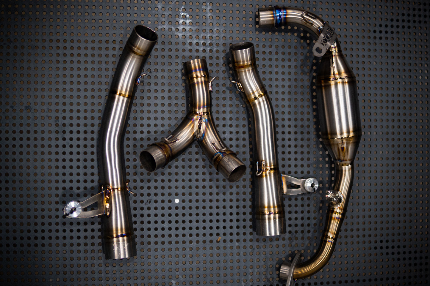 Titanium Dual Exhaust System for Honda Grom 2022+