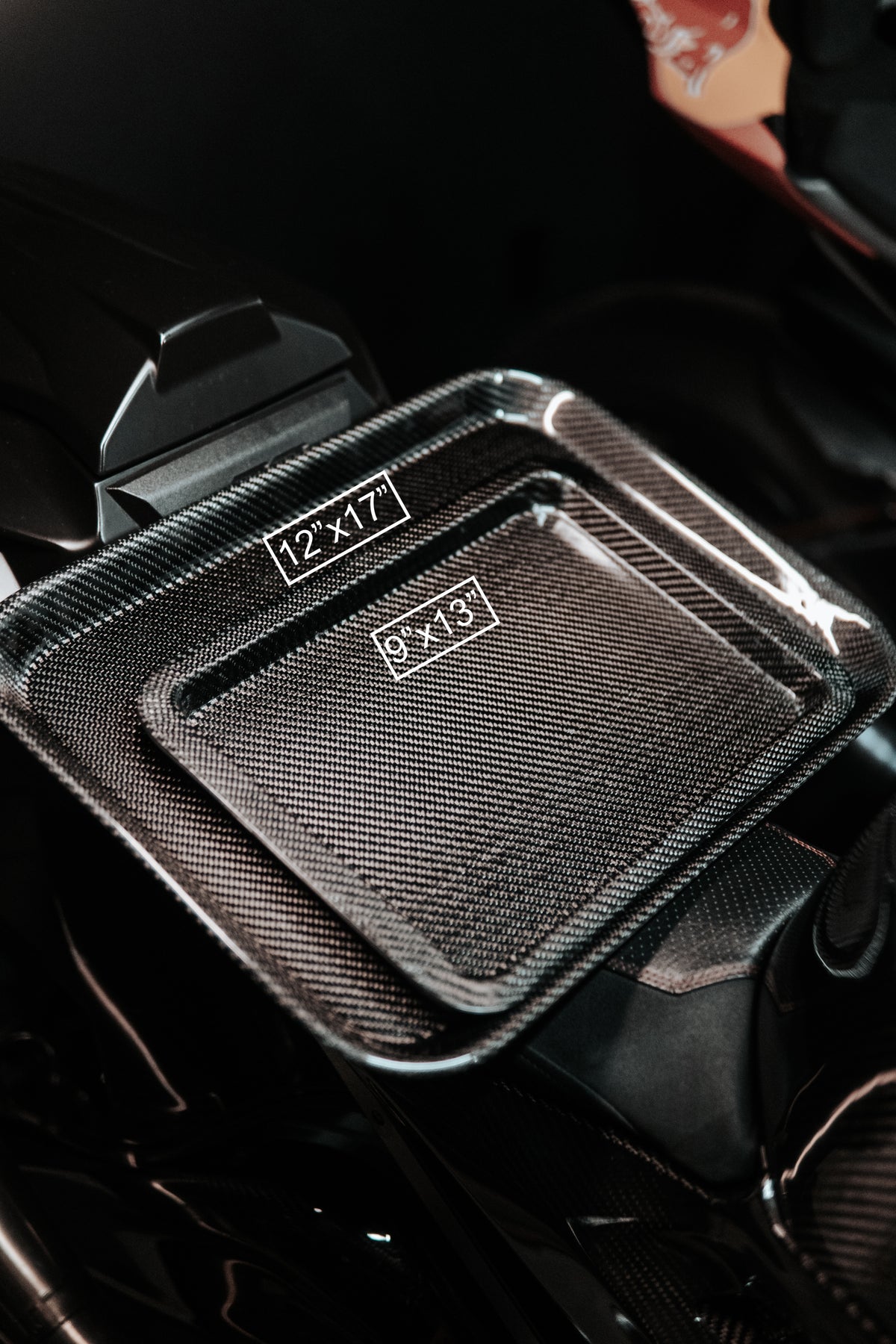 Carbon Fiber Tray for Tools, Keys, Watches 12"x17"
