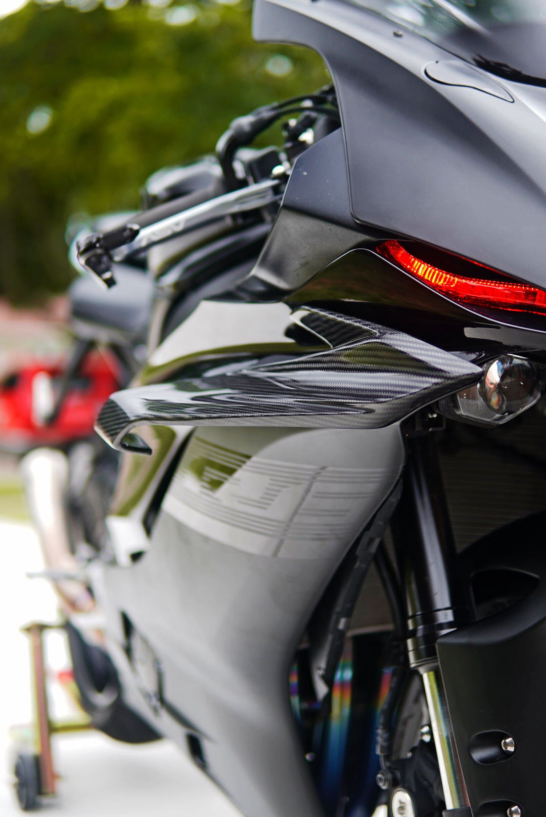 Dry Carbon Fiber Winglets for 2017-2025 YAMAHA R6