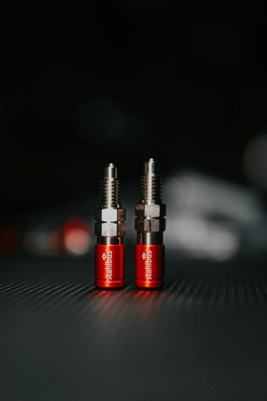 Stahlbus FRONT Caliper Quick Bleeder Valve Set (2) for 2015-2025 Yamaha R1 / R1M / MT-10 / MT-09