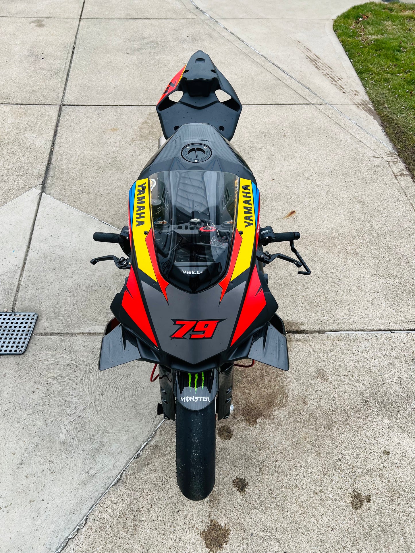 Winglet Design R1 Design Dry Carbon Fiber Winglets for 2015-2019 YAMAHA R1 RN32 – TL Motor