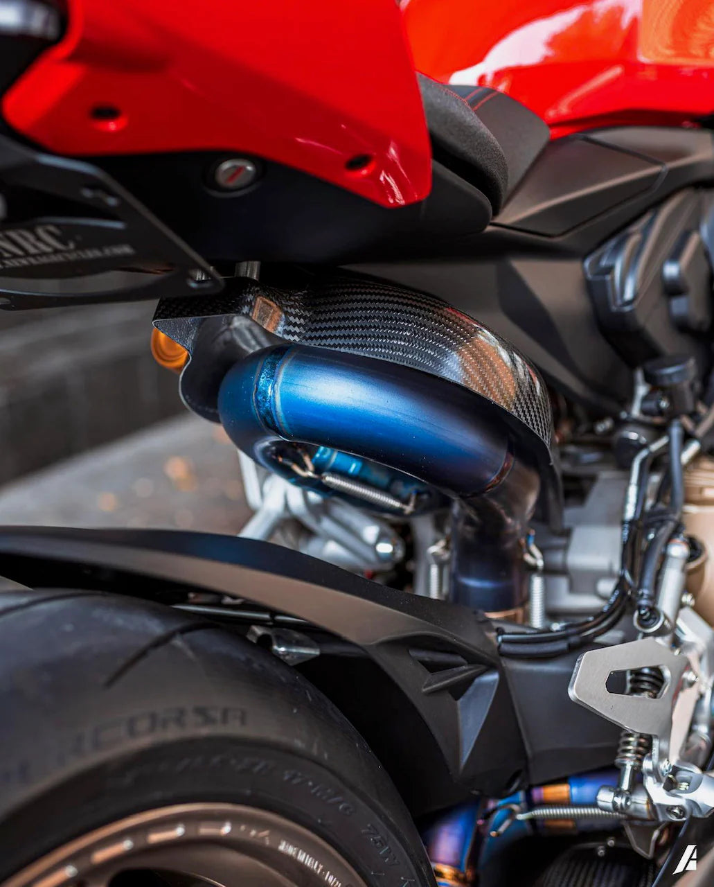 2019 - 2023 Ducati V2 Panigale & Streetfighter Titanium Exhaust - Low Mount