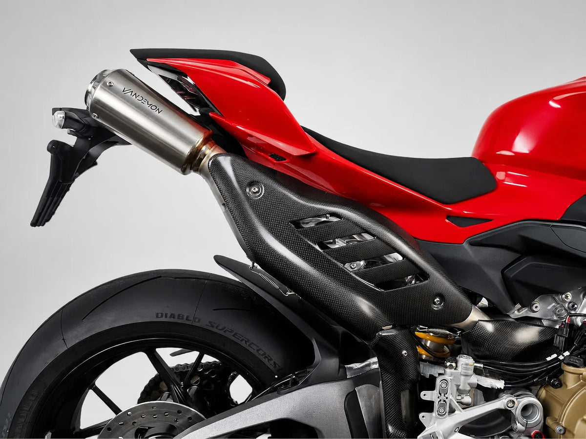 2025 - 2026 Ducati Panigale/ Streetfighter V4 / V4S High Mount Titanium Slip-on Exhaust