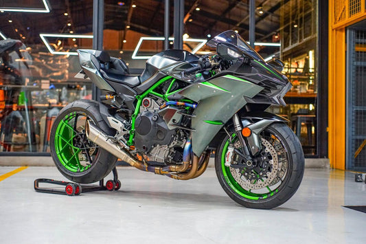 2015 - 2024 Kawasaki Ninja H2 & H2R Vandemon Brushed Titanium Exhaust