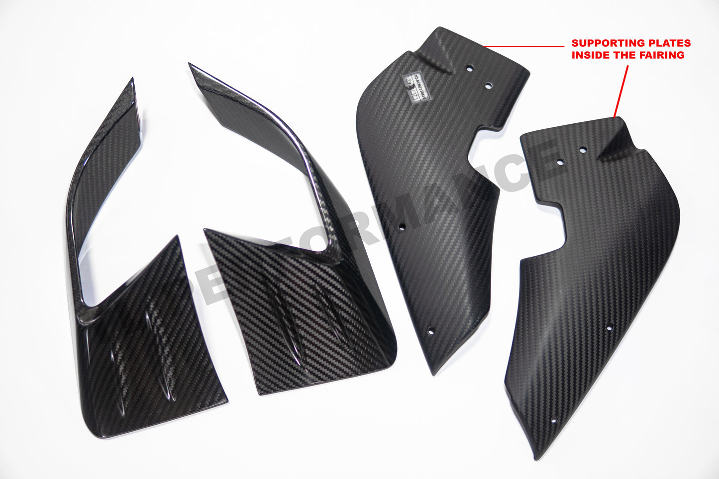 Dry Carbon Fiber Winglets for 2015-2019 YAMAHA R1 RN32